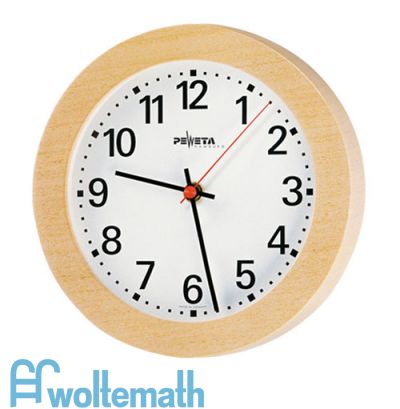 Wanduhr für Vorräume m. lautlosem Uhrwerk  Ø22 cm