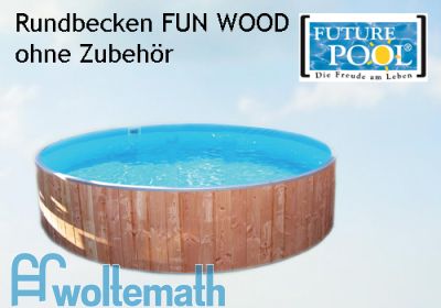 Rundschwimmbecken FUN WOOD Ø 5,00 x 1,20 m, ohne Holzverkleidung