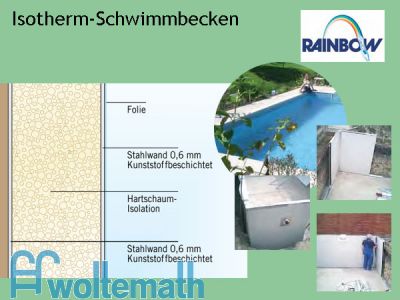 Isotherm-Schwimmbecken 5,00 x 9,00 M