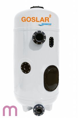 GOSLAR² - Ein- und Mehrschichten Filterbehälter, Standard Mantelhöhe 1.700 mm, Ø600 mm