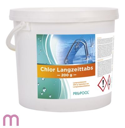 Chlor Langzeittabs 200 g - 5 kg Eimer