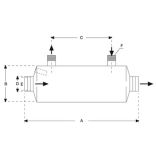 Dapra Wärmetauscher Volltitan, 84 kW