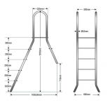 Aufstellleiter CLASSIC 120/40 mit 1 x 4 und 1 x 1 Stufe