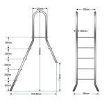 Aufstellleiter CLASSIC 120/40 mit 1 x 4 und 1 x 1 Stufe