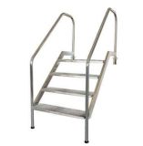 DIN Einbautreppe aus Edelstahl 6 Stufen