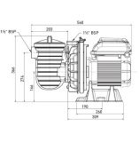 LA STA-RITE VS 2 Energiesparpumpe - Drehzahlreguliert / 230 V