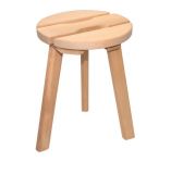 Sauna-Hocker rund - Erle